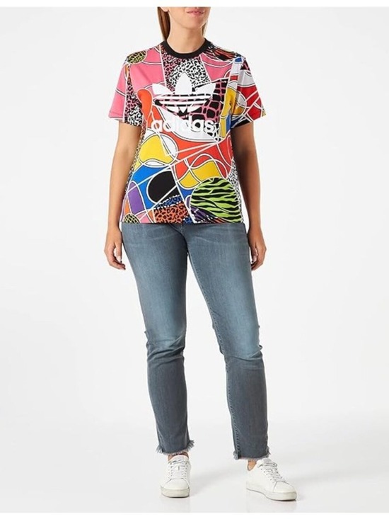 adidas Tops - Adidas Originals x Rich Mnisi T-Shirt Allover Mixed Animal Geo Size Small